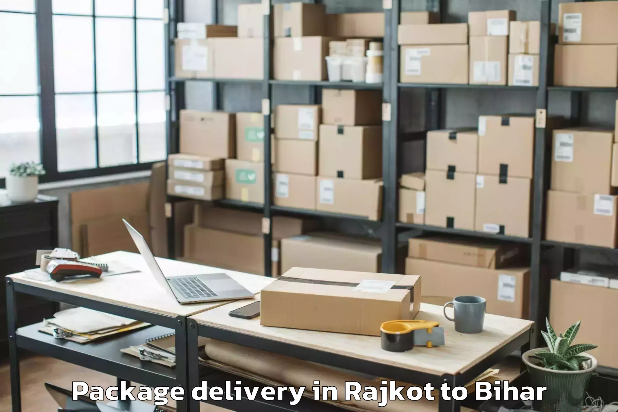 Trusted Rajkot to Laheriasarai Package Delivery